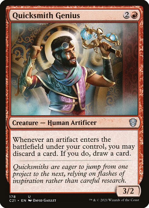 Quicksmith Genius - Commander 2021 Magic card