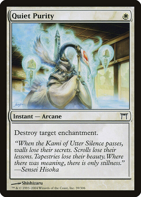 Quiet Purity - Champions of Kamigawa Magic card