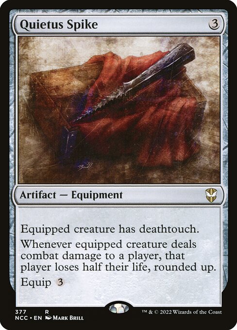 Quietus Spike - New Capenna Commander (#377) - Illustrated by Mark Brill - Magic: The Gathering Card