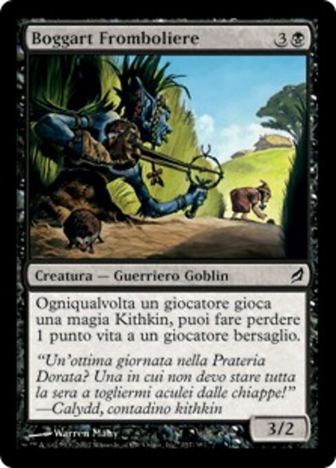 Boggart Fromboliere (Quill-Slinger Boggart) - Lorwyn (#137) - Illustrated by Warren Mahy - Magic: The Gathering Card