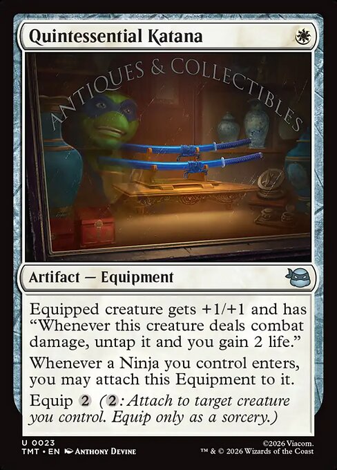 Quintessential Katana - Teenage Mutant Ninja Turtles Magic card