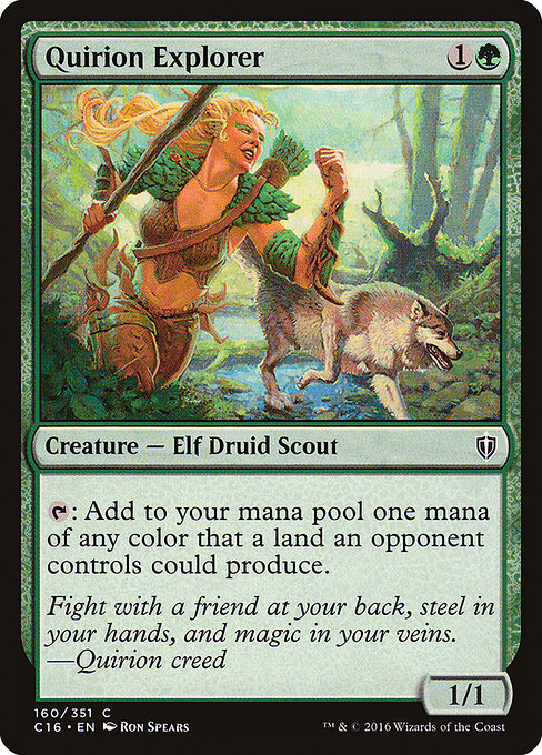 Quirion Explorer - Commander 2016 (#160) - Illustrated by Ron Spears - Magic: The Gathering Card