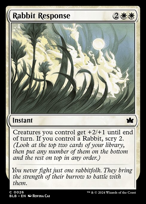 Rabbit Response - Bloomburrow Magic card