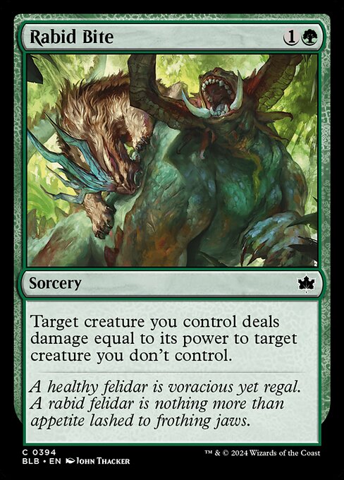 Rabid Bite - Bloomburrow Magic card