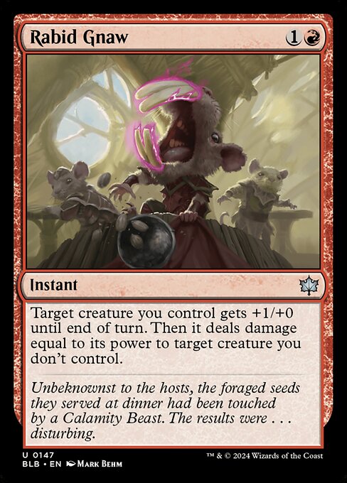 Rabid Gnaw - Bloomburrow Magic card