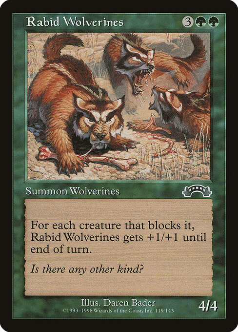 Rabid Wolverines - Exodus Magic card
