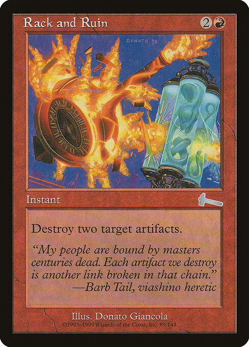 Rack and Ruin - Urza's Legacy Magic card