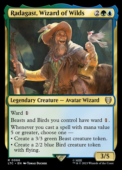 Radagast, Wizard of Wilds - Tales of Middle-earth Commander Magic card