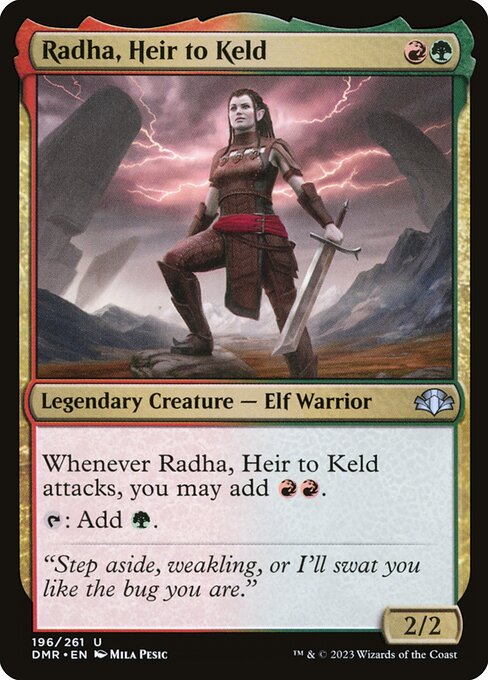 Radha, Heir to Keld - Dominaria Remastered Magic card