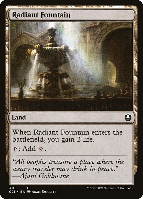 Radiant Fountain - Commander 2021 Magic card
