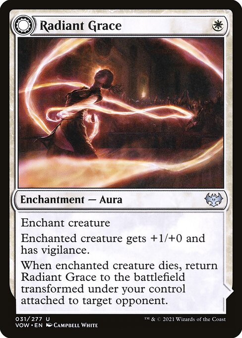 Radiant Grace // Radiant Restraints - Innistrad: Crimson Vow (#31) - Illustrated by Campbell White - Magic: The Gathering Card