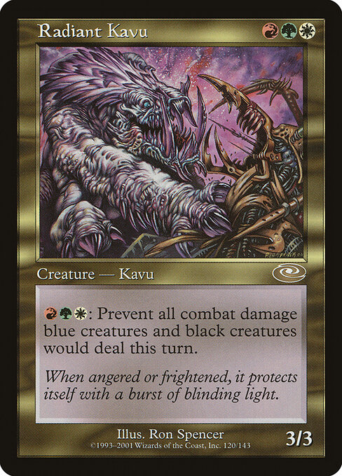 発光カヴー (Radiant Kavu) - Planeshift (#120) - Illustrated by Ron Spencer - Magic: The Gathering Card