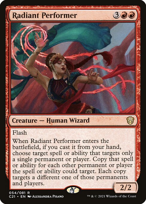 Radiant Performer - Commander 2021 Magic card