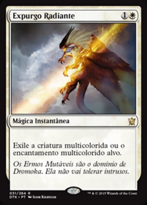 辉光涤净 (Radiant Purge) - Dragons of Tarkir (#31) - Illustrated by Igor Kieryluk - Magic: The Gathering Card