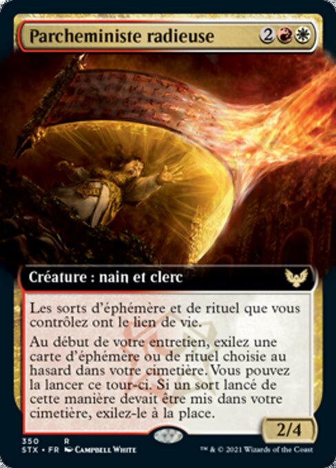 Parcheministe radieuse (Radiant Scrollwielder) - Strixhaven: School of Mages (#350) - Illustrated by Campbell White - Magic: The Gathering Card