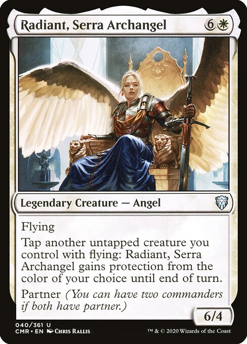 Radiant, Serra Archangel - Commander Legends (#40) - Illustrated by Chris Rallis - Magic: The Gathering Card