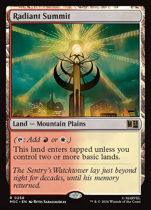 Radiant Summit - Marvel Super Heroes Commander Magic card