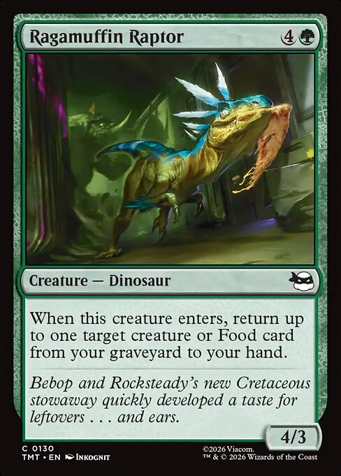 Ragamuffin Raptor - Teenage Mutant Ninja Turtles Magic card
