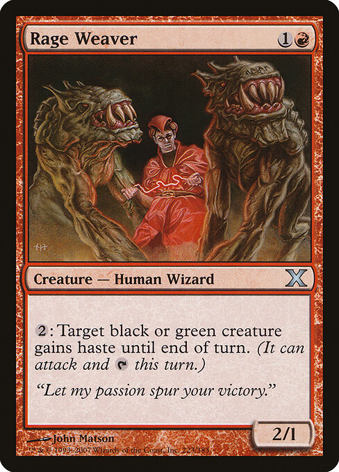 Rage Weaver - Tenth Edition Magic card
