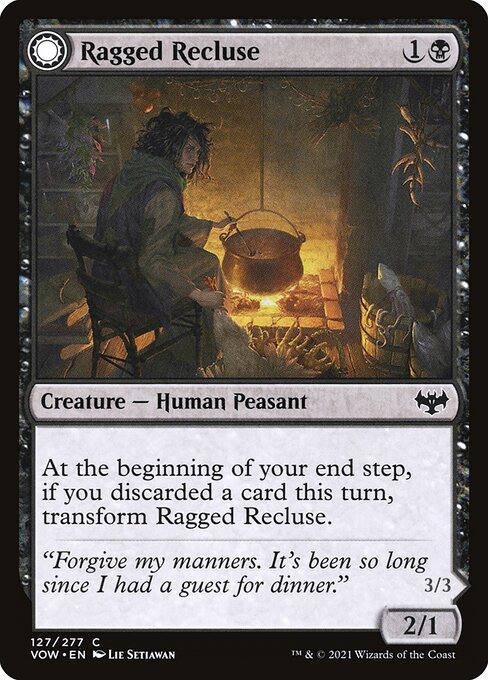 Ragged Recluse // Odious Witch - Innistrad: Crimson Vow Magic card
