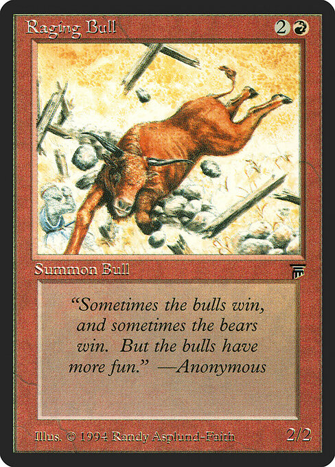 Raging Bull - Legends Magic card