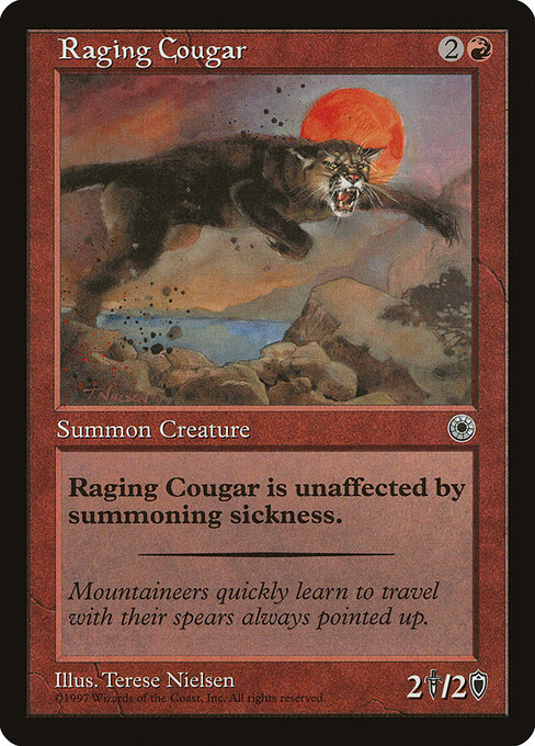 Raging Cougar - Portal Magic card