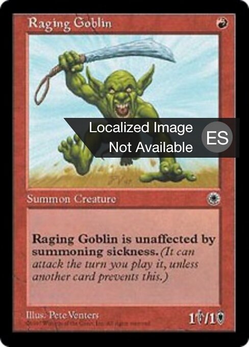 Wütender Goblin (Raging Goblin) - Eighth Edition (#212) - Illustrated by Jeff Miracola - Magic: The Gathering Card