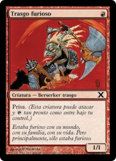 Trasgo furioso (Raging Goblin) - Tenth Edition (#224) - Illustrated by Jeff Miracola - Magic: The Gathering Card