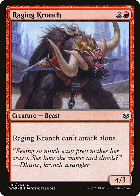 Raging Kronch - War of the Spark Magic card