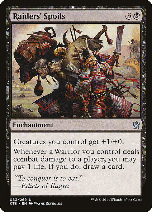 Raiders' Spoils - Khans of Tarkir Magic card
