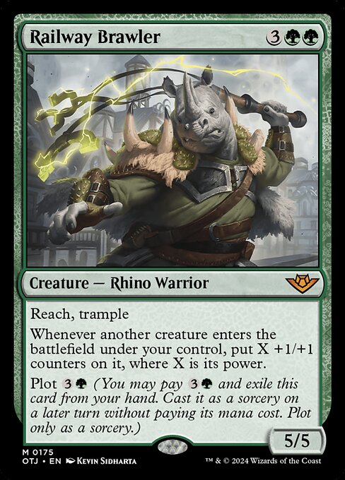 Railway Brawler - Outlaws of Thunder Junction Magic card