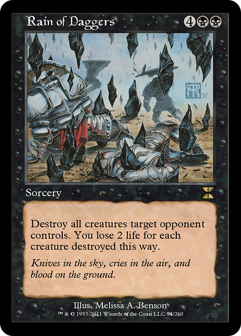 Rain of Daggers - Masters Edition IV Magic card