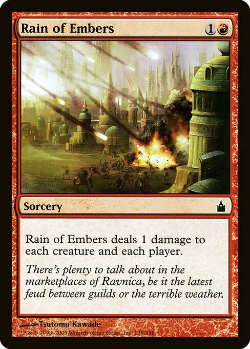 Rain of Embers - Ravnica: City of Guilds Magic card