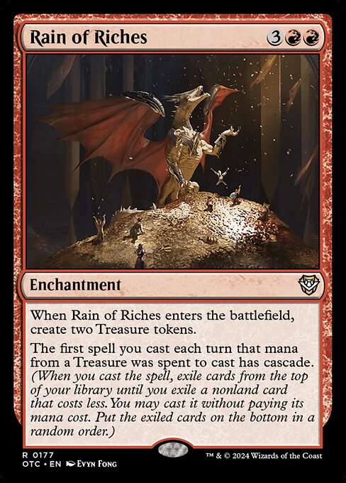 Rain of Riches - Outlaws of Thunder Junction Commander Magic card