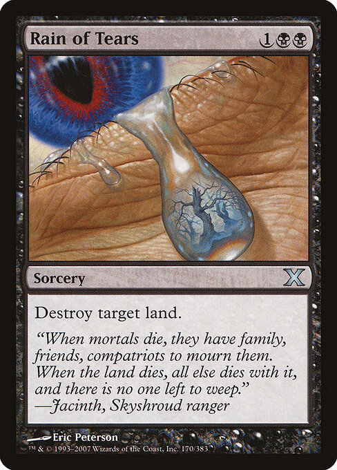 Rain of Tears - Tenth Edition Magic card