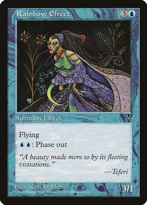 Rainbow Efreet - Visions Magic card