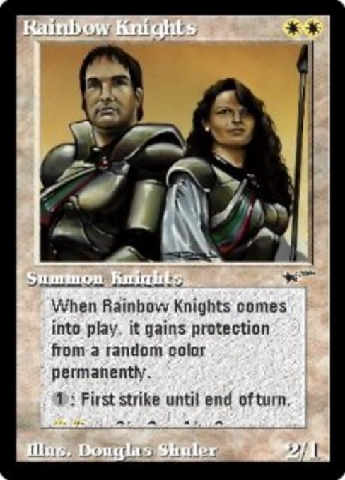 Rainbow Knights - Astral Cards (#9) - Illustrated by Douglas Shuler - Magic: The Gathering Card