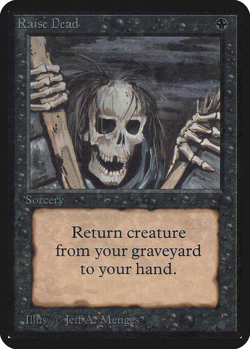 Raise Dead - Fourth Edition Foreign Black Border (#156) - Illustrated by Jeff A. Menges - Magic: The Gathering Card