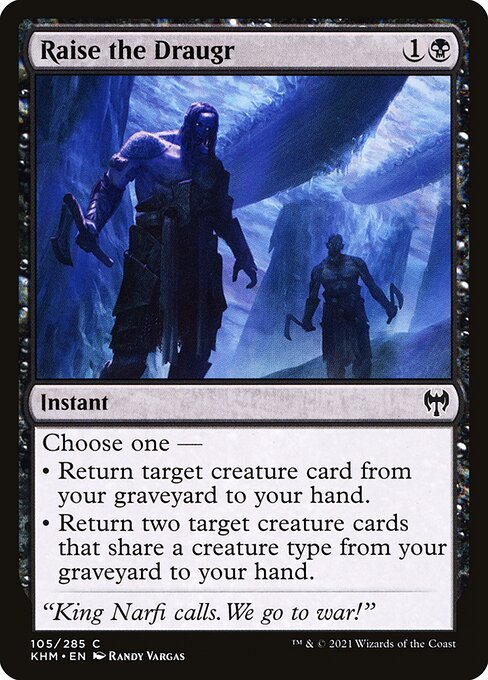 Raise the Draugr - Kaldheim Magic card