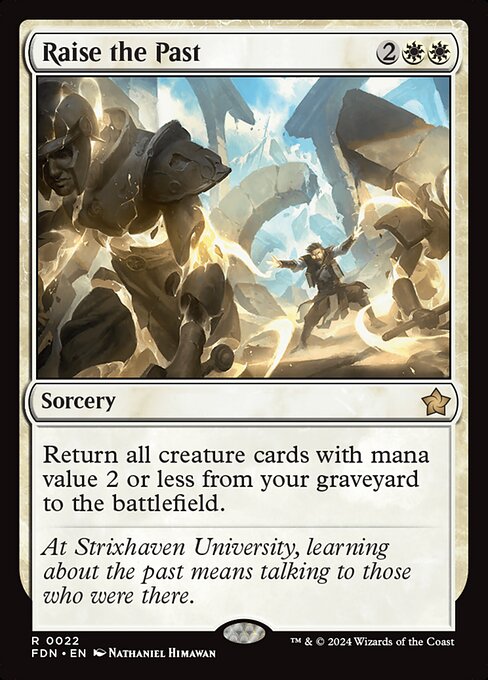 Raise the Past - Foundations Magic card