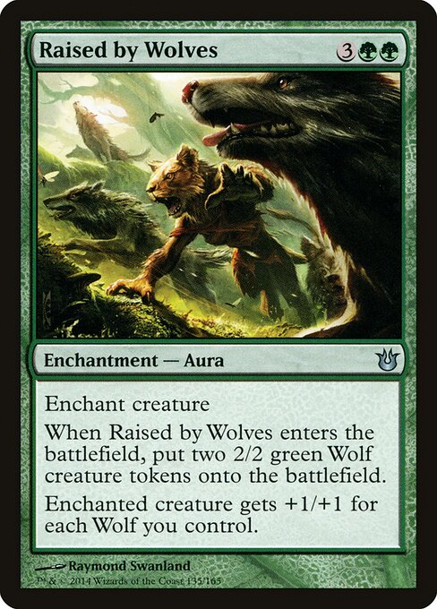 Raised by Wolves - Born of the Gods Magic card