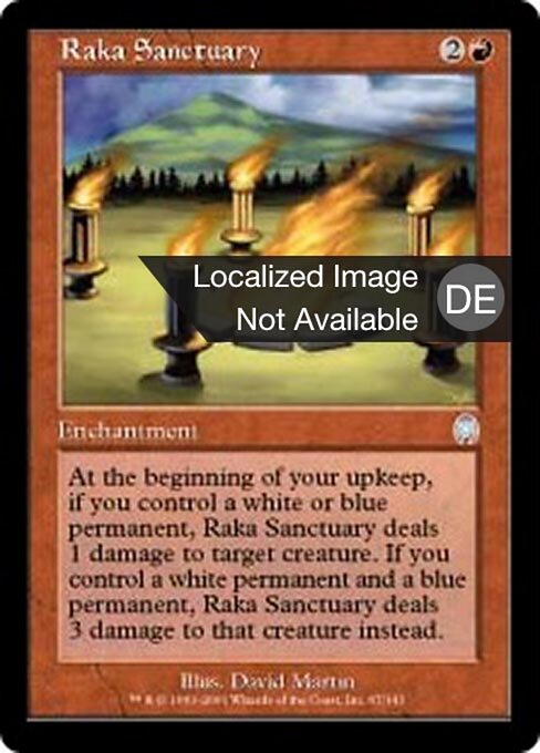 Raka-Heiligtum (Raka Sanctuary) - Apocalypse (#67) - Illustrated by David Martin - Magic: The Gathering Card