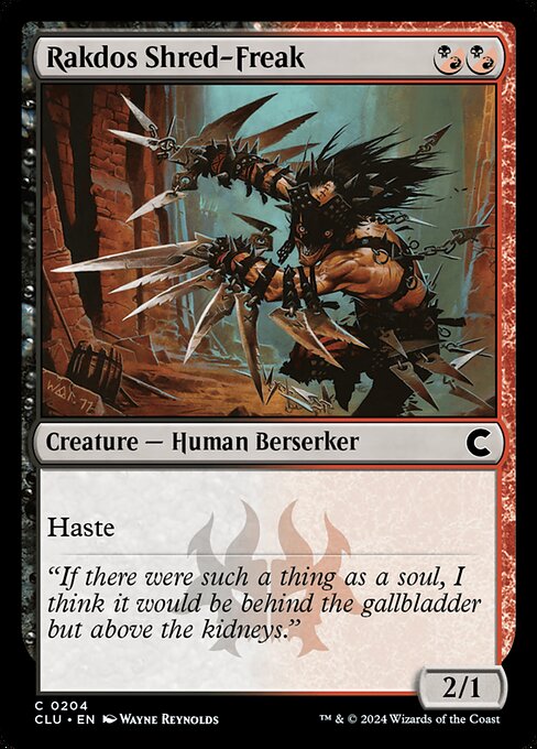 Rakdos Shred-Freak - Ravnica: Clue Edition Magic card