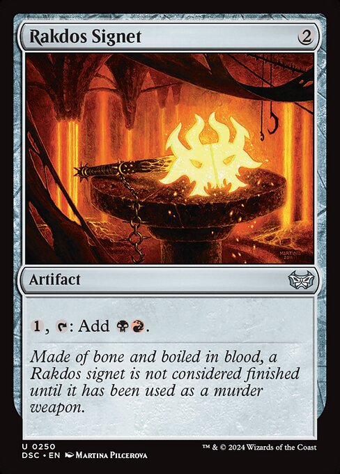 Rakdos Signet - Duskmourn: House of Horror Commander Magic card
