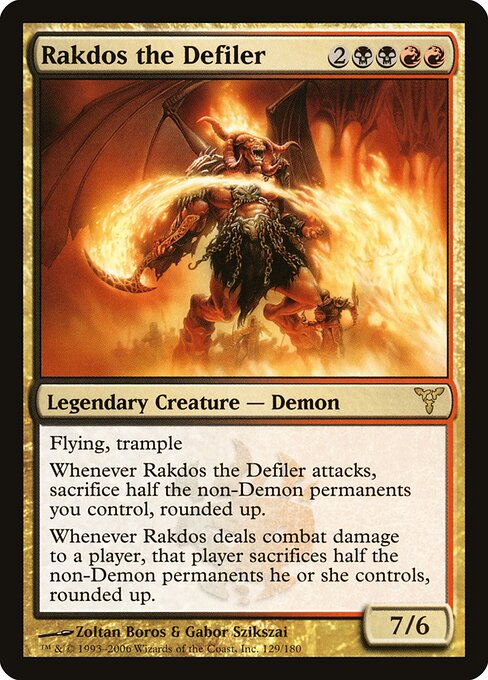 Rakdos the Defiler - Dissension Magic card