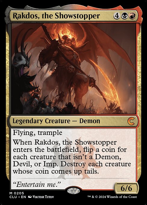 Rakdos, the Showstopper - Ravnica: Clue Edition Magic card