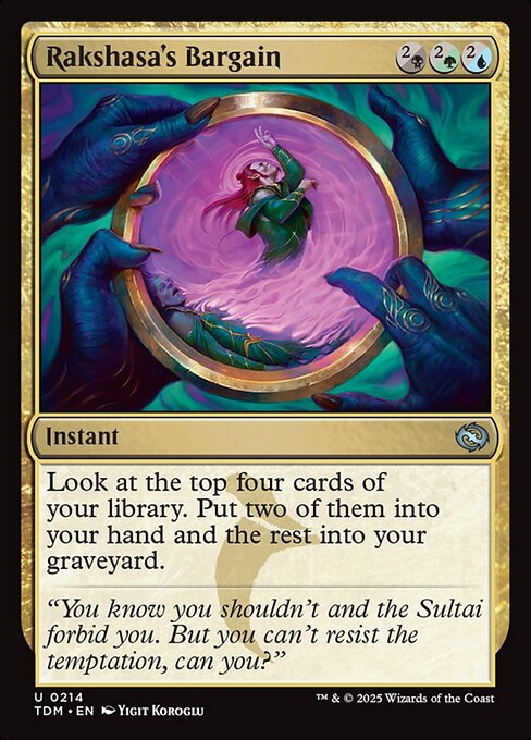 Rakshasa's Bargain - Tarkir: Dragonstorm Magic card