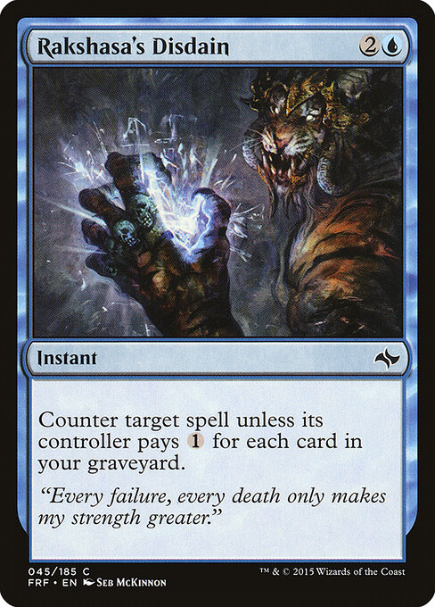 Rakshasa's Disdain - Fate Reforged Magic card