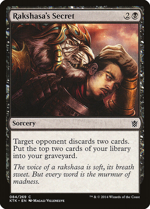 Rakshasa's Secret - Khans of Tarkir Magic card