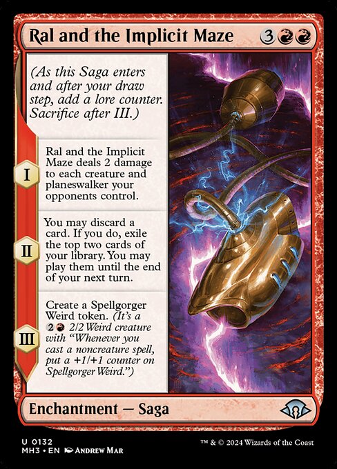 Ral and the Implicit Maze - Modern Horizons 3 Magic card